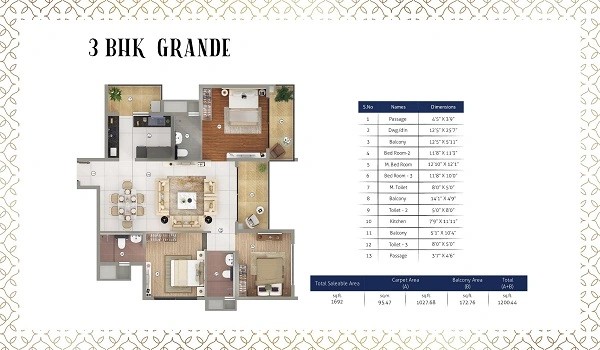 Featured Image of 3 BHK Grande