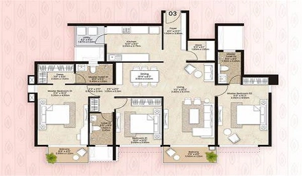 Featured Image of Mahindra Ivy Lush 3 BHK Floor Plan